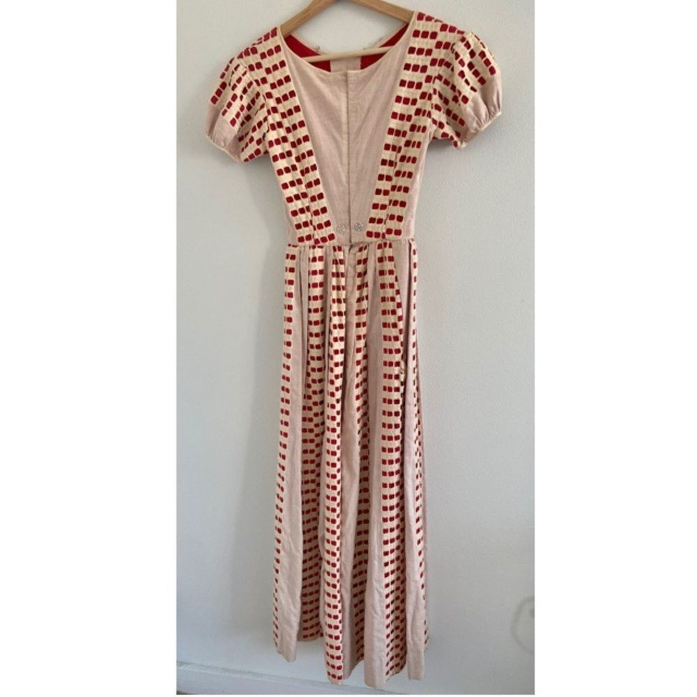 Rare Vintage Custom Olympia Le-Tan Eyelet Dress Marc Jacobs Collector Piece S - Picture 2 of 16